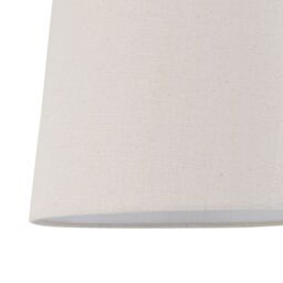 First Choice Lighting Set of 2 Tripod - Chrome Lamps with Natural Linen Shade in Silver - thumbnail 7