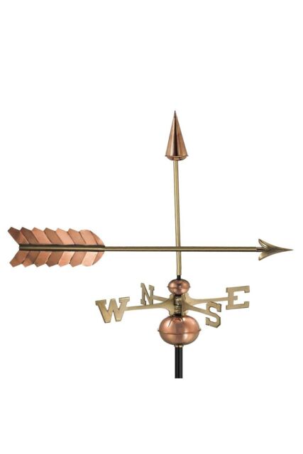 Callow Arrow Farmhouse Copper Weathervane - image 1