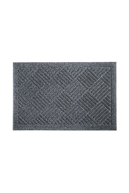 JVL Dirt Defender Scraper Doormat 40x60cm Square Grey - Size: 40 cm x 60 cm - image 1