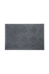 JVL Dirt Defender Scraper Doormat 40x60cm Square Grey - Size: 40 cm x 60 cm - thumbnail 1