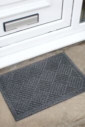 JVL Dirt Defender Scraper Doormat 40x60cm Square Grey - Size: 40 cm x 60 cm - thumbnail 2