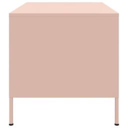Berkfield Home Coffee Table Pink 68x50x50.5 cm Steel - thumbnail 6