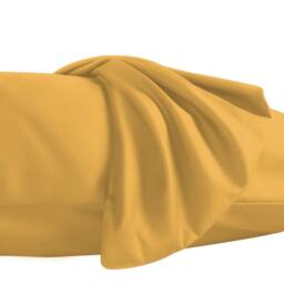 Grace Microfiber Pillow Covers Pack of 2 Soft & Breathable in Gold - Size: Standard Pillow Case - thumbnail 6