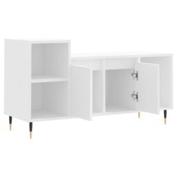Berkfield Home TV Cabinet White 100x35x55 cm Engineered Wood - Size: 100 x 35 x 55 cm - thumbnail 6