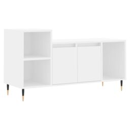 Berkfield Home TV Cabinet White 100x35x55 cm Engineered Wood - Size: 100 x 35 x 55 cm - thumbnail 2