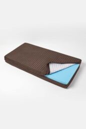 Homescapes Suede Orthopaedic Foam 2 Seater Booster Cushion in Chocolate - thumbnail 2