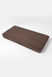 Homescapes Suede Orthopaedic Foam 2 Seater Booster Cushion in Chocolate - thumbnail 3