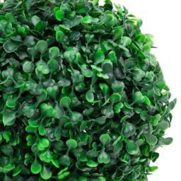 Berkfield Home Artificial Boxwood Plant with Pot Ball Shaped Green 60 cm - thumbnail 2