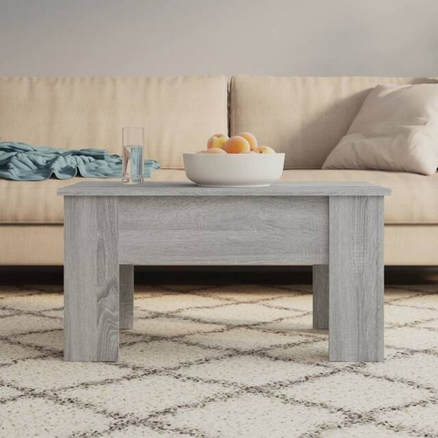 Berkfield Home Coffee Table Grey Sonoma 79x49x41 cm Engineered Wood - Size: 79 x 49 x 41 cm - image 1