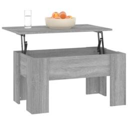 Berkfield Home Coffee Table Grey Sonoma 79x49x41 cm Engineered Wood - Size: 79 x 49 x 41 cm - thumbnail 6