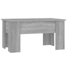 Berkfield Home Coffee Table Grey Sonoma 79x49x41 cm Engineered Wood - Size: 79 x 49 x 41 cm - thumbnail 2