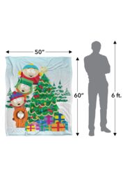 South Park The Boys Decorating Tree Silky Touch Super Soft Throw Blanket 152 X 127 cm in White - thumbnail 5