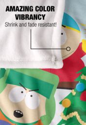 South Park The Boys Decorating Tree Silky Touch Super Soft Throw Blanket 152 X 127 cm in White - thumbnail 4