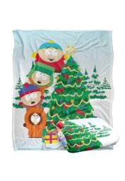 South Park The Boys Decorating Tree Silky Touch Super Soft Throw Blanket 152 X 127 cm in White - thumbnail 2