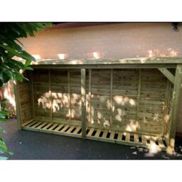 Churnet Valley Garden Furniture Ltd Super Heavy Duty Log Store - Timber - Minimal Assembly Required in Brown - thumbnail 2