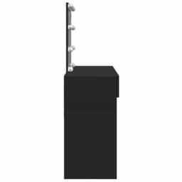 Berkfield Home Beautiful Dressing Table with LED Black 100x40x130 cm - Size: 100 x 40 x 130 cm - thumbnail 6