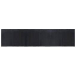 Berkfield Home Rug Rectangular Black 70x300 cm Bamboo - Size: Medium