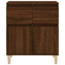 Berkfield Home Sideboard Brown Oak 60x35x70 cm Engineered Wood - Size: 60 x 35 x 70 cm - thumbnail 7
