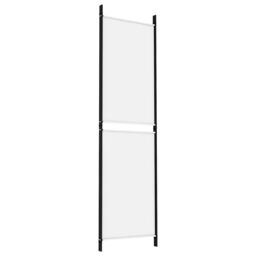 Berkfield Home 3-Panel Room Divider White 150x180 cm Fabric - thumbnail 6