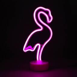 simpa LED Novelty Neon Flamingo Light in Pink