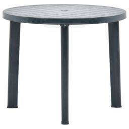 Berkfield Home Garden Table Green 89 cm Plastic - thumbnail 1