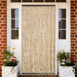 Berkfield Home Insect Curtain Beige 118x220 cm Chenille - thumbnail 2
