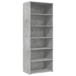 Berkfield Home Highboard Concrete Grey 70x41x185 cm Engineered Wood - Size: 70 x 41 x 185 cm - thumbnail 2