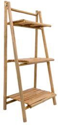 Nordlys Solid Bamboo Wood 3-Tier Storage Shelf in Brown - thumbnail 6