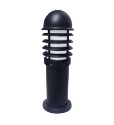 First Choice Lighting Set of 4 Mason - Black Louvred 475mm Post Lights - thumbnail 2