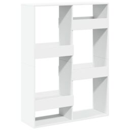 Berkfield Home Bookcase White 100x33x135 cm Engineered Wood - Size: 100 x 33 x 135 cm - thumbnail 2