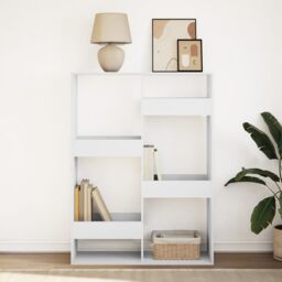 Berkfield Home Bookcase White 100x33x135 cm Engineered Wood - Size: 100 x 33 x 135 cm - thumbnail 3