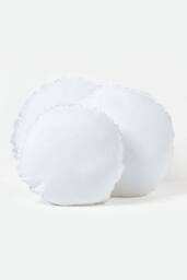 Homescapes Super Microfibre Round Shaped Cushion Pad - Cushion Filler & Inserts in White - Size: 45 cm x 45 cm - thumbnail 6