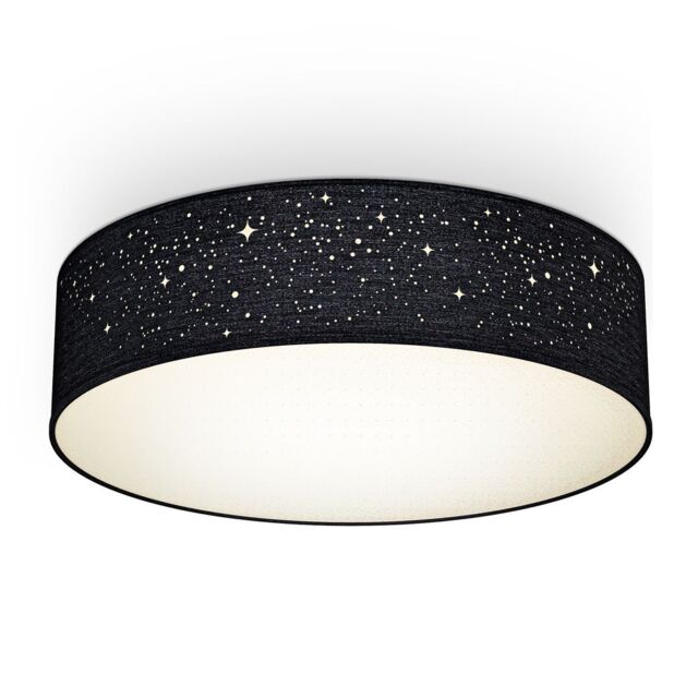 B.K.Licht Black 2xE27 40W Requires Bulb Ceiling Light - image 1