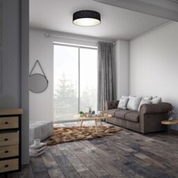 B.K.Licht Black 2xE27 40W Requires Bulb Ceiling Light - thumbnail 6