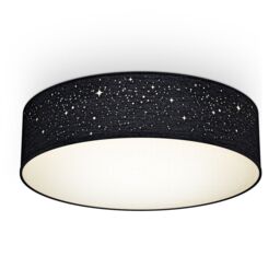 B.K.Licht Black 2xE27 40W Requires Bulb Ceiling Light