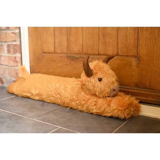Country Living Highland Cow Draught Excluder in Amber - image 1