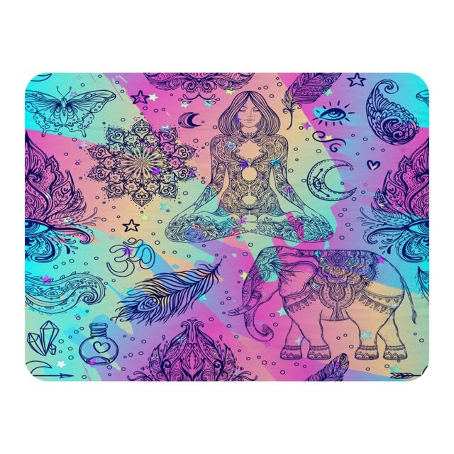 Benjamin Tate Design Colorful Rainbow Blanket in Natural - Size: 120 cm x 150 cm - image 1