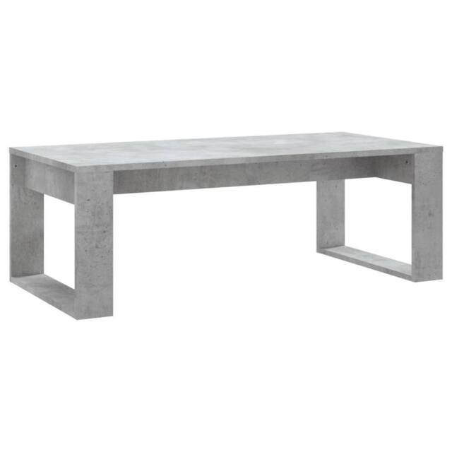 Berkfield Home Coffee Table Concrete Grey 102x50x35 cm Engineered Wood - Size: 102 x 50 x 35 cm - image 1