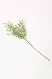 Homescapes Artificial Branch with Small White Flowers, 66 cm in Green - thumbnail 1