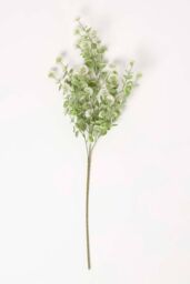Homescapes Artificial Branch with Small White Flowers, 66 cm in Green - thumbnail 2