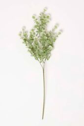 Homescapes Artificial Branch with Small White Flowers, 66 cm in Green - thumbnail 4