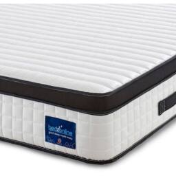 Bedzonline 3FT Single Memory Foam Pocket Spring Mattress with 3D Breathable Knitted Fabric & Airy Mesh in White - thumbnail 1