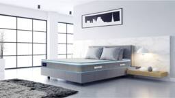 Bedzonline 3FT Single Memory Foam Pocket Spring Mattress with 3D Breathable Knitted Fabric & Airy Mesh in White - thumbnail 5
