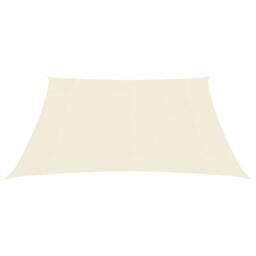 Berkfield Home Sunshade Sail 160 g/m ² Cream 3x3 m HDPE in Beige - thumbnail 2