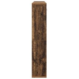 Berkfield Home Mirror Cabinet with LED Strip Lights with Shelf Wall-mounted with Storage with Mirror Old wood Engineered wood in Brown - thumbnail 5