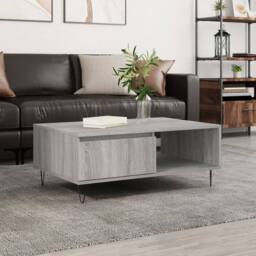 Berkfield Home Coffee Table Grey Sonoma 90x60x35 cm Engineered Wood - Size: 90 x 60 x 35 cm - thumbnail 2