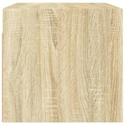 Berkfield Home Wall Cabinets with Glass Doors 2 pcs Sonoma Oak 68.5x37x35 cm in Light Tan - thumbnail 8
