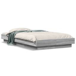 Berkfield Home Modern Bed Frame without Mattress Grey Sonoma 90x190 cm Single - thumbnail 3