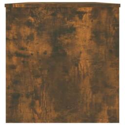 Berkfield Home Coffee Table Smoked Oak 102x50x52.5 cm Engineered Wood in Brown - thumbnail 7