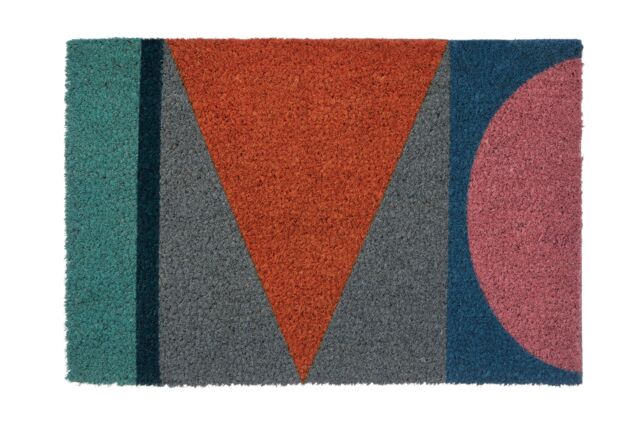 Orsina Mediterranean Multicoloured Coir Doormat - Size: 100 cm diameter - image 1